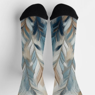 Chaussette Dusty Blue Elegance in Acrylic
