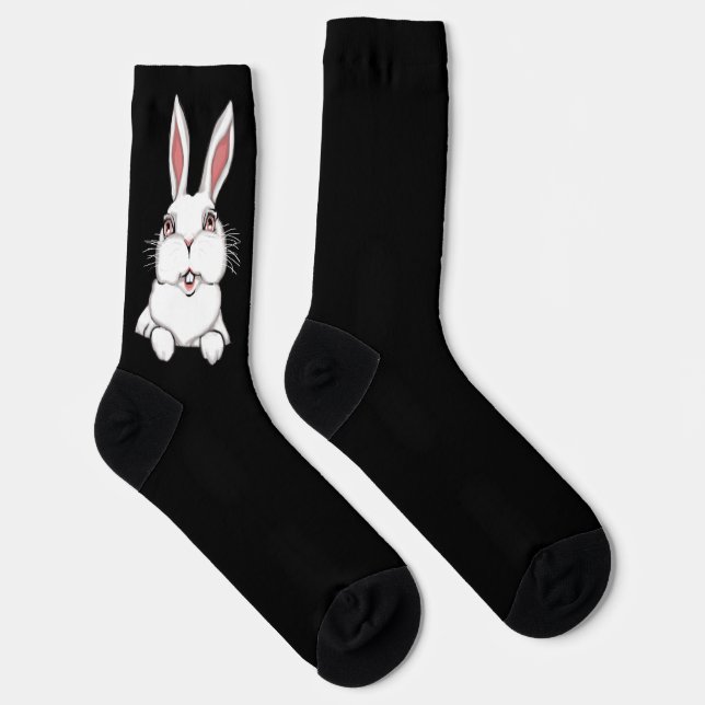 Chaussette Easter Bunny Socks Festive Easter Socks Customize (Droite)