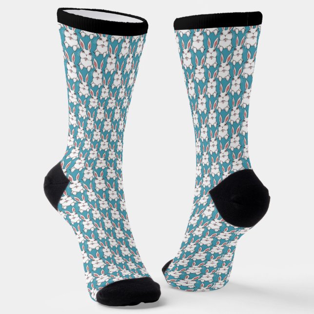 Chaussette Easter Bunny Socks Festive Easter Socks Customize (Angulaire)