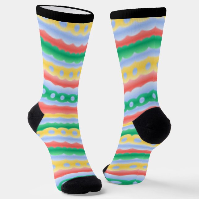 Chaussette Easter Egg Socks Festive Easter Socks Customize (Angulaire)