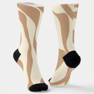Chaussette Ebb et flux 4 en Tan et crème