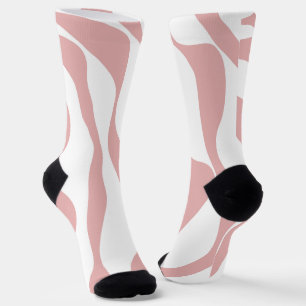 Chaussette Ebb et flux 4 - rose et blanc