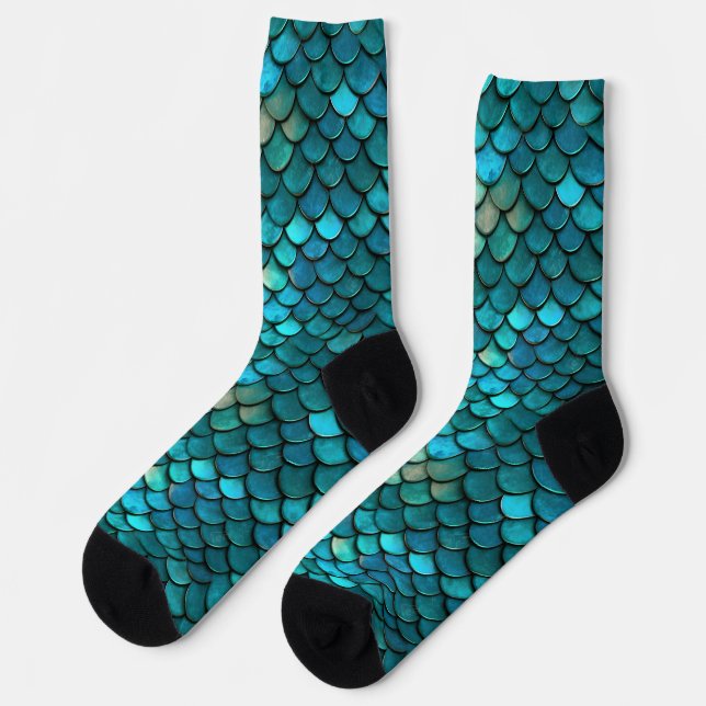 Chaussette Échelle de poisson de sirène (Gauche)