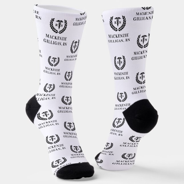 Chaussette École de soins infirmiers de la RN personnalisée É (Angulaire)