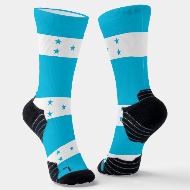 Chaussette Écran d'athlétisme avec drapeau du Honduras (Angulaire)