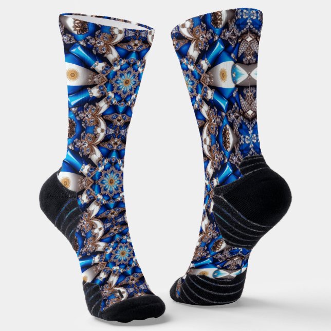 Chaussette Écran de sport avec couleurs argentines (Angulaire)