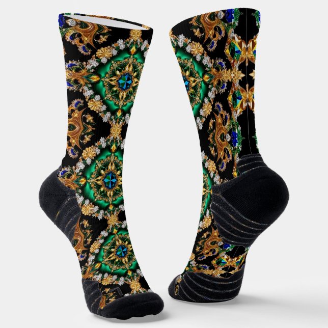 Chaussette Écran de sport avec couleurs brésiliennes (Angulaire)