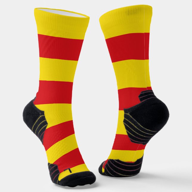 Chaussette Écran sportif avec drapeau de Catalogne (Angulaire)