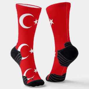 Chaussette Écran sportif avec drapeau de la Turquie