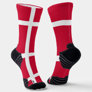 Chaussette Écran sportif avec drapeau du Danemark