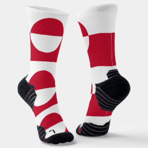 Chaussette Écran sportif avec drapeau du Groenland