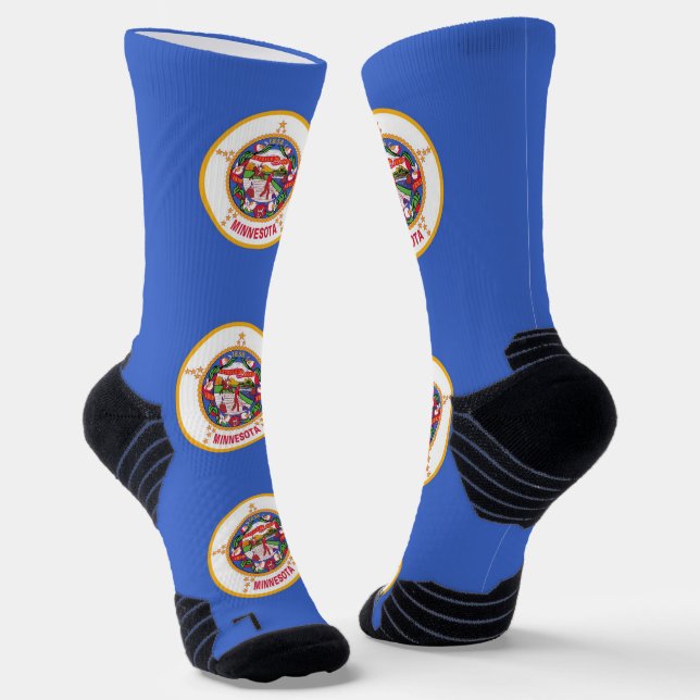Chaussette Écran sportif avec drapeau du Minnesota (Angulaire)