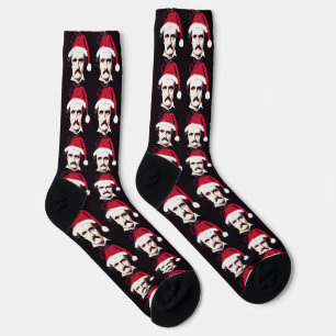 Chaussette Edgar Allan Poe Goth Chaussettes de Noël