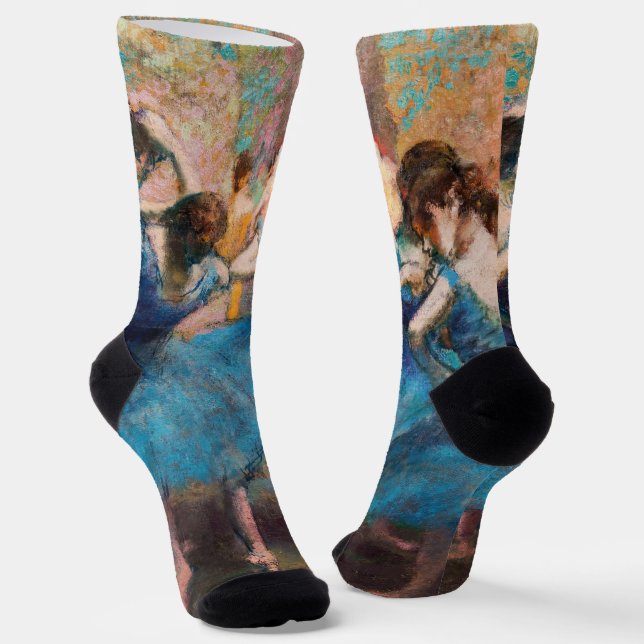 Chaussette Edgar Degas - Danseurs en bleu (Angulaire)