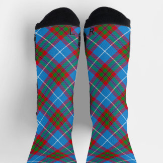 Chaussette Edinburgh City Tartan Plaid Blue Red Purple