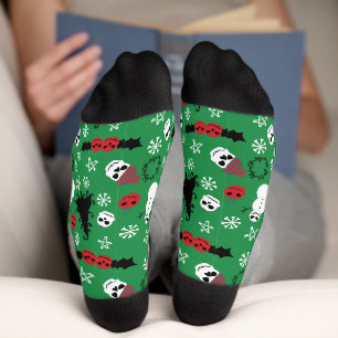 Chaussette Éffrayant Noël Déplaisant Goth Fête à thème