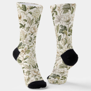 Chaussette Élégance Botanique Délicate Intemporelle