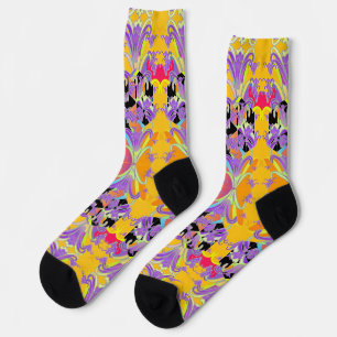 Chaussette Élégance des lys violets