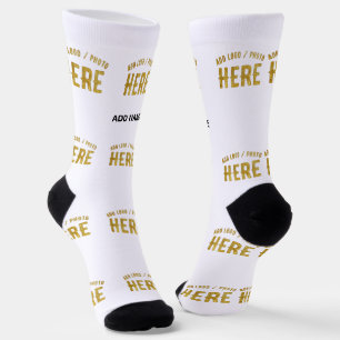 CHAUSSETTE ÉLÉGANT BLANC PERSONNALISABLE MODERNE MARQUE VÉRIF