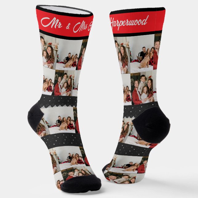 Chaussette Élégant laide Sweat Photo Noël (Angulaire)