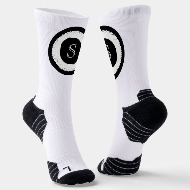 Chaussette Élégant monogramme élégant (Angulaire)
