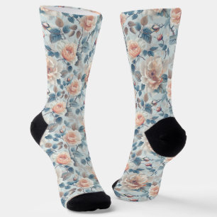Chaussette Elégant motif floral.