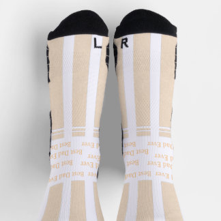 Chaussette Élégant rayé Meilleur Papa Personnalisé
