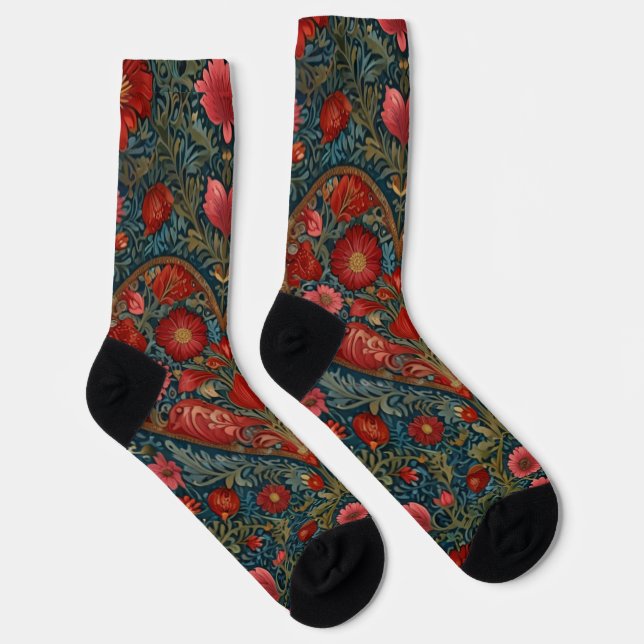 Chaussette Élégant style de coeur victorien Valentines Day (Droite)