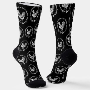 Chaussette Élevage de poulet et collecte de Jésus