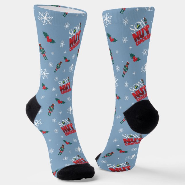 Chaussette Elf "Fils d'un Noisette" Motif d'hiver (Angulaire)