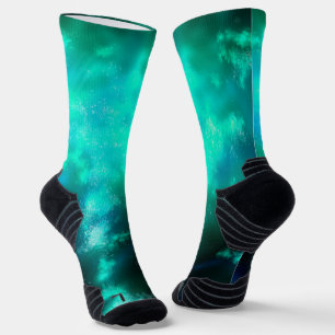 Chaussette Émeraude du ciel nocturne