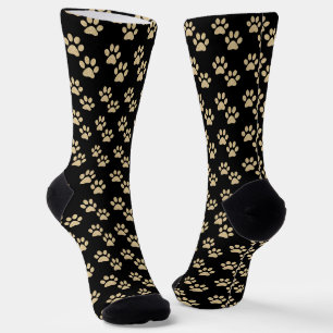 Chaussette Empreintes de pattes Or mignons Amateurs d'animaux