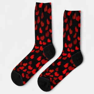 Chaussette En Train De Te Tomber ! Les Coeurs rouges modernes