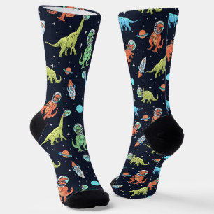 Chaussette Enfants Dinosaur Astronaut Motif