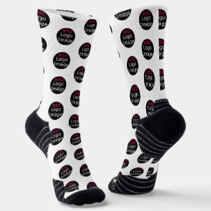 Chaussette Entreprise moderne personnalisable Blanc promotion