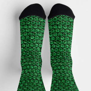 Chaussette Enveloppe bulle verte amusante