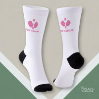 Équipe personnalisée Pickleball Paddle Rose Blanc