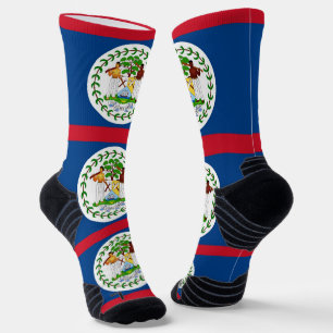 Chaussette Équipement sportif avec drapeau du Belize