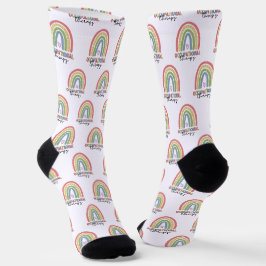 Chaussette ergothérapie OT Thérapiste Arc-en-ciel