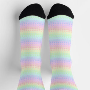 Chaussette Excentrique Bohème Kawaii Mignon Funky Pastel Arc-