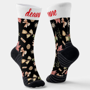 Chaussette Famille de Noël simple et élégante