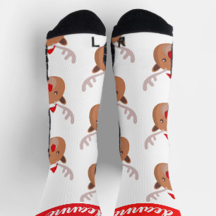 Chaussette Famille de Noël simple et élégante