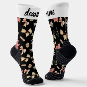 Chaussette Famille de Noël simple et élégante