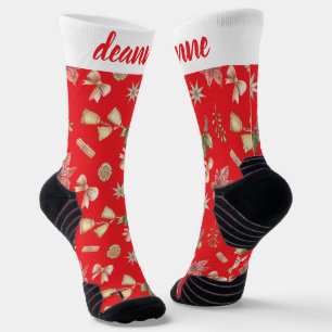 Chaussette Famille de Noël simple et élégante