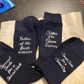 Chaussette Father of the Bride Socks, Wedding Party