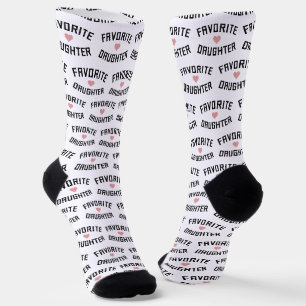 Chaussette Favorite Fille Famille Réunion Drôle cadeau
