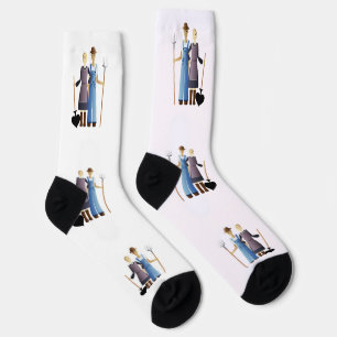 Chaussette Femme de fermier Reine de pique Thunder_Cove