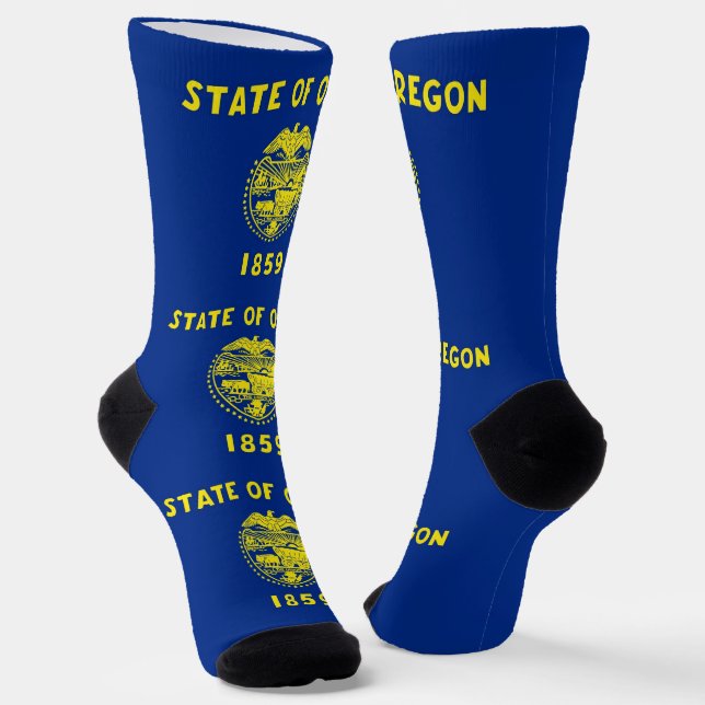 Chaussette Femmes chaussettes durables avec drapeau de l'Oreg (Angulaire)