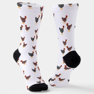 Chaussette Ferme de poulets et d'oeufs