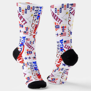 Chaussette Fête de l'Indépendance Patriotique